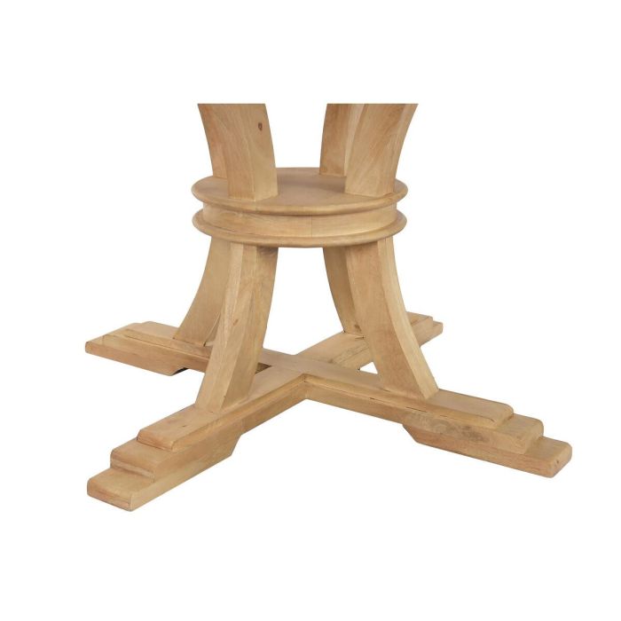 Mesa de Comedor Home ESPRIT Natural Madera 150 x 150 x 76 cm 6 Mesa de Comedor Home ESPRIT Natural Madera 150 x 150 x 76 cm 6