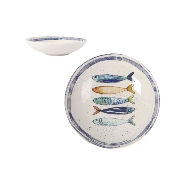 Plato Hondo La Mediterránea Peixe Ø 21 cm (12 Unidades) 1 Plato Hondo La Mediterránea Peixe Ø 21 cm (12 Unidades) 1
