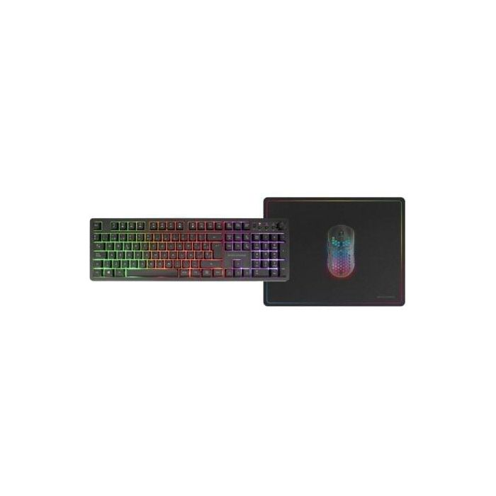 Mars Gaming MCPWX Combo Gaming Inalámbrico DualPro Link 3en1 - Teclado FRGB, Ratón Ultraligero 3200 DPI y Alfombrilla 1 Mars Gaming MCPWX Combo Gaming Inalámbrico DualPro Link 3en1 - Teclado FRGB, Ratón Ultraligero 3200 DPI y Alfombrilla 1