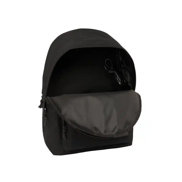 Safta Mochila Doble Portátil 15,6" USB F.C. Barcelona Chica Negro 31x44x18 cm 3