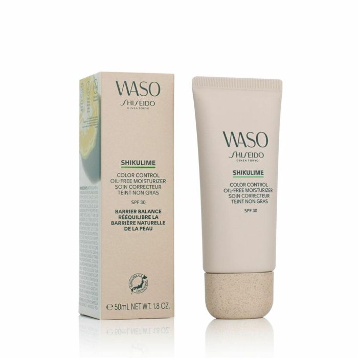 Shiseido Waso Shikulime Color Control Oil-Free Moisturizer SPF 30, Hidratante Facial con Color sin Aceites, Tono Uniforme y Protección UV, 50 ml - M100203-702 1