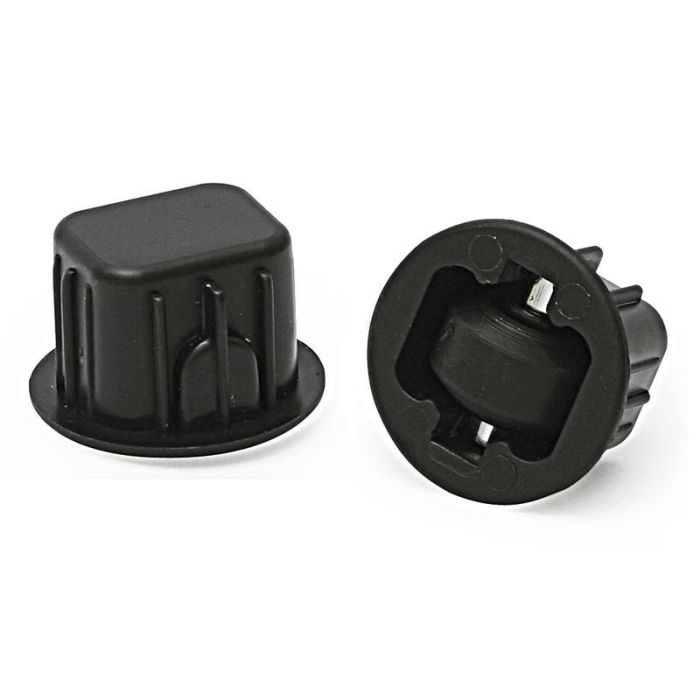 Q&Q Cassone A-2 Base Fija Embutir Aro De Goma Ø20 Negro