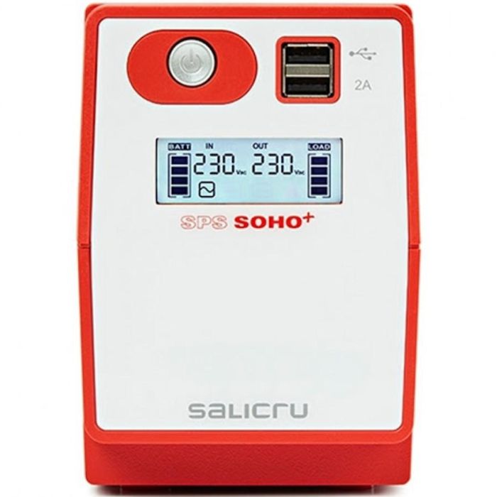 Salicru SPS 500 SOHO+ UPS Línea Interactiva 0.5 kVA 300 W 4 Salidas AC 0 Salicru SPS 500 SOHO+ UPS Línea Interactiva 0.5 kVA 300 W 4 Salidas AC 0