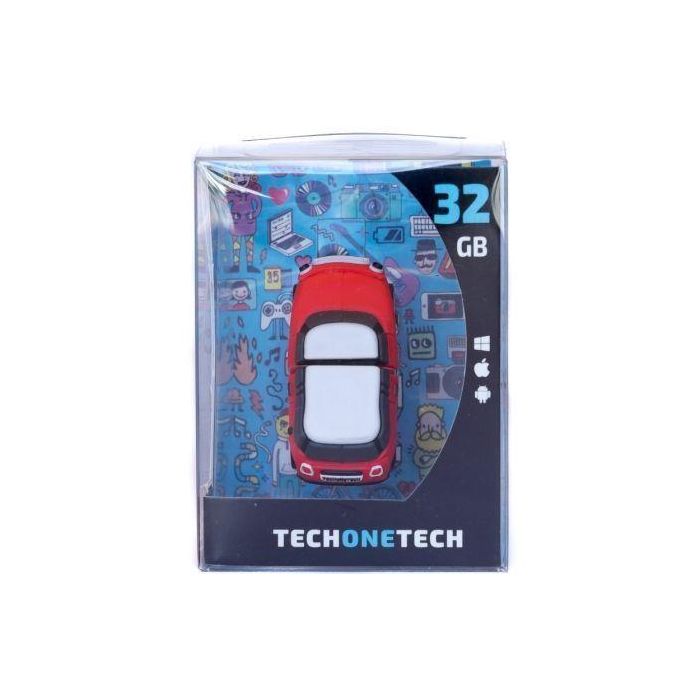 Pendrive 32GB Tech One Tech Mini Cooper S Rojo USB 2.0 2 Pendrive 32GB Tech One Tech Mini Cooper S Rojo USB 2.0 2