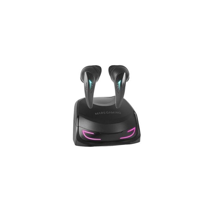 Mars Gaming MHI-Ultra Auriculares Inalámbricos TWS Bluetooth 5.3, ANC+ENC, Batería 24h, Carga Inalámbrica, RGB Flow, IPX4, Negros 0 Mars Gaming MHI-Ultra Auriculares Inalámbricos TWS Bluetooth 5.3, ANC+ENC, Batería 24h, Carga Inalámbrica, RGB Flow, IPX4, Negros 0