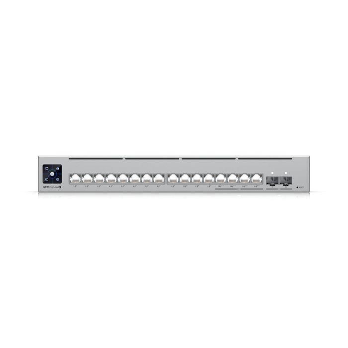 Ubiquiti L3 Switch Layer 3 Etherlighting™ 16 puertos 2.5GbE PoE++ 180W 2x SFP+ 84 Gbps AC/DC 2 Ubiquiti L3 Switch Layer 3 Etherlighting™ 16 puertos 2.5GbE PoE++ 180W 2x SFP+ 84 Gbps AC/DC 2