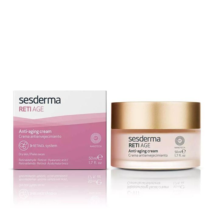 Sesderma RETI-AGE Crema Antienvejecimiento Antiarrugas para Piel Seca con 3-Retinol y Ácido Hialurónico 50 ml 1