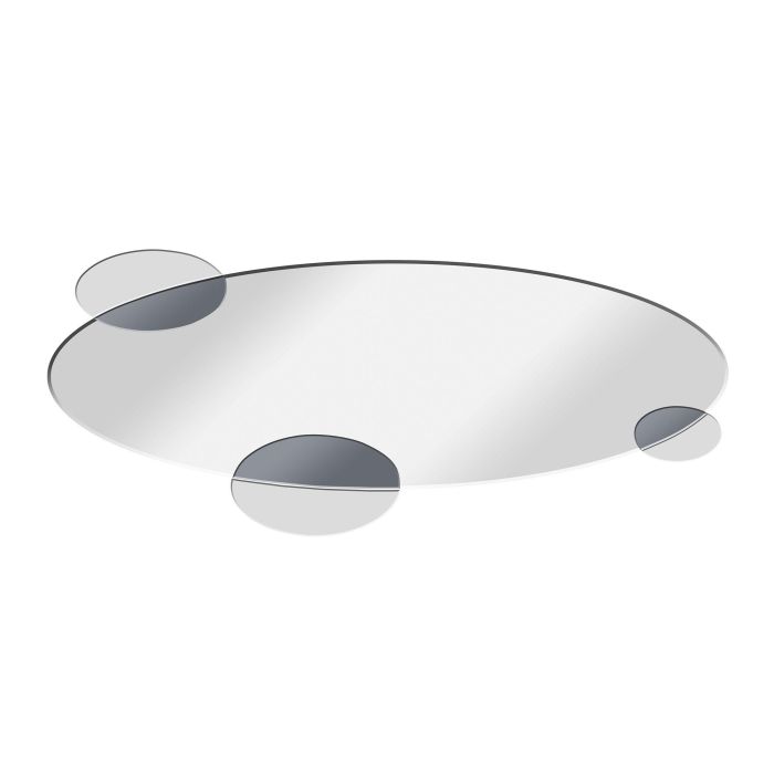 DKD Home Decor Espejo Moderno Negro de Cristal y Madera, 120x49 cm, con Detalles Circulares 0 DKD Home Decor Espejo Moderno Negro de Cristal y Madera, 120x49 cm, con Detalles Circulares 0