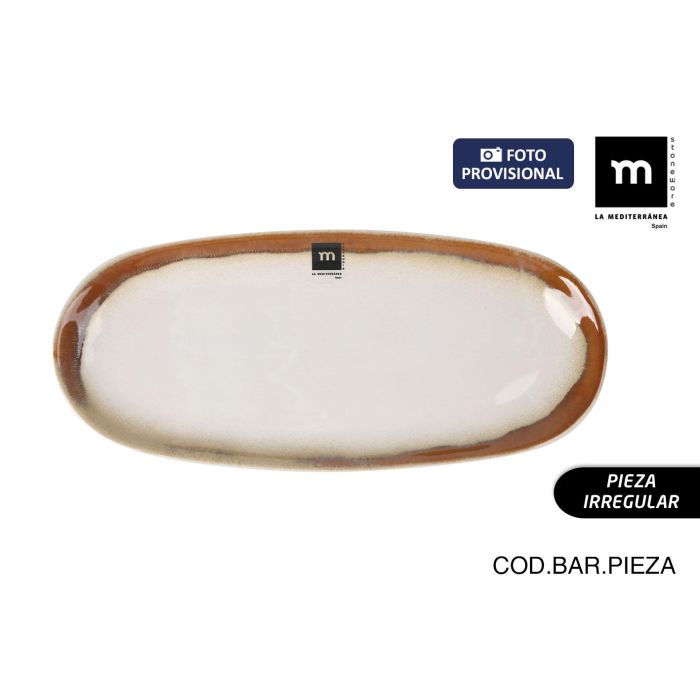 Fuente Oval Fustam 33.8 x 15.2 x 2.6 cm - Inde (12 Unidades) Fuente Oval Fustam 33.8 x 15.2 x 2.6 cm - Inde (12 Unidades)