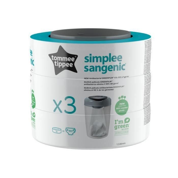 Tommee Tippee - Recargas Sangenic - Simplee - Pack x3 Tommee Tippee - Recargas Sangenic - Simplee - Pack x3