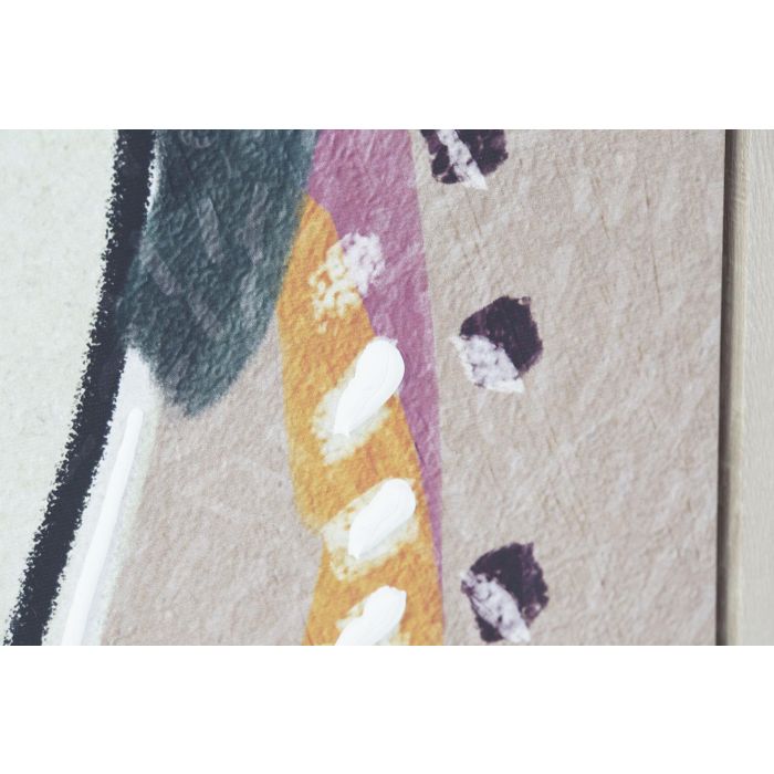 DKD Home Decor Cuadro Boho Multicolor Rosa 4.5 x 103 x 103 cm (2 Unidades) 3