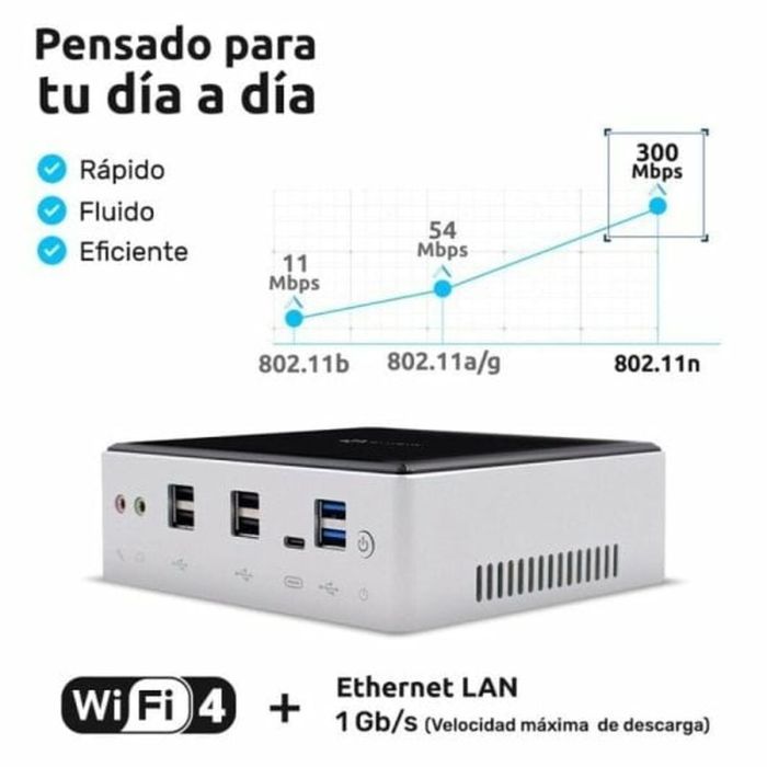 Mini PC Alurin ALURINMNIPC-15WP Intel Core i7-10510U 16 GB RAM 1 TB 4