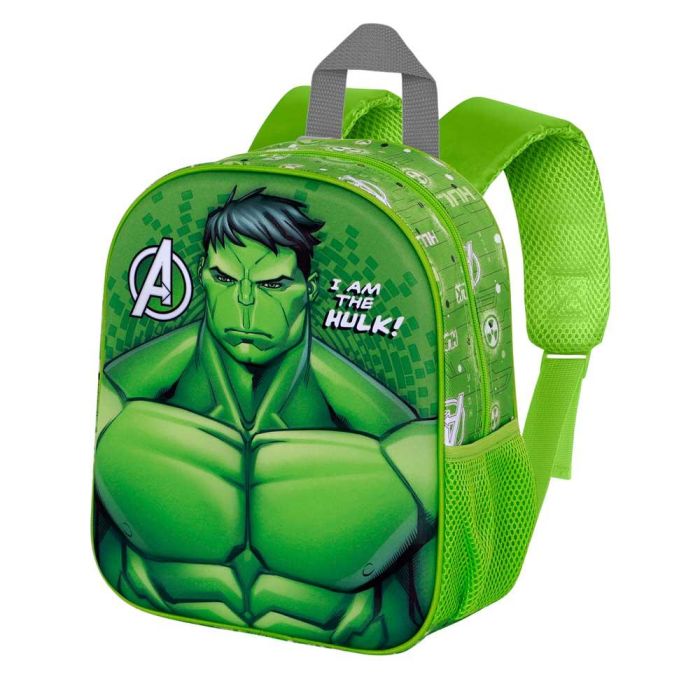 Mochila 3D Elite Rage Marvel Hulk Verde