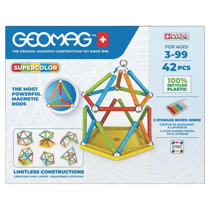 Geomag Super Color Reciclado 42 piezas multicolor 2 Geomag Super Color Reciclado 42 piezas multicolor 2