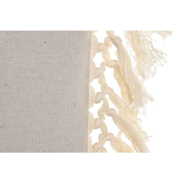 Cojin Boho DKD Home Decor Natural Blanco 45 x 45 cm (2 Unidades) 2 Cojin Boho DKD Home Decor Natural Blanco 45 x 45 cm (2 Unidades) 2