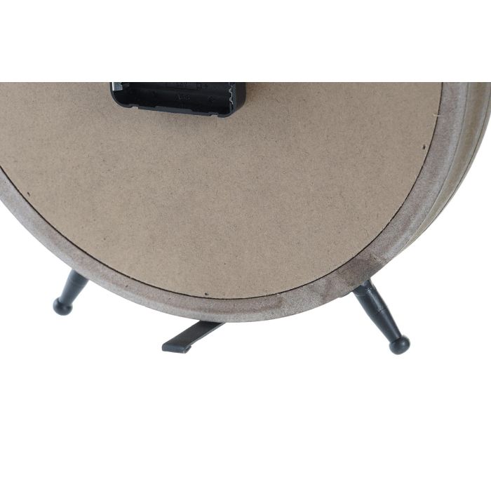 Reloj de Mesa DKD Home Decor Natural MDF Blanco Hierro (24 x 5 x 30 cm) 2