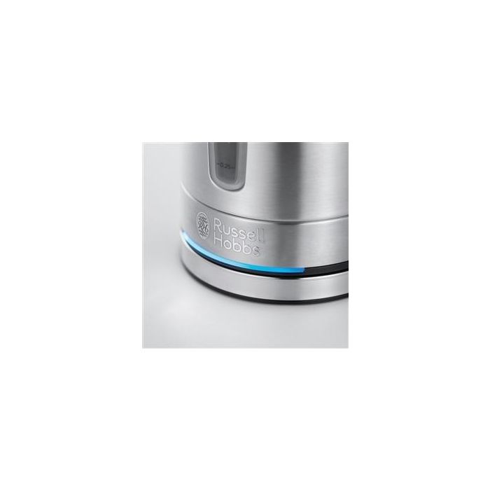 Russell Hobbs 24190-70 Hervidor Compact Home Acero Inoxidable Filtro Extraible Indicador Azul Capacidad Ideal 4