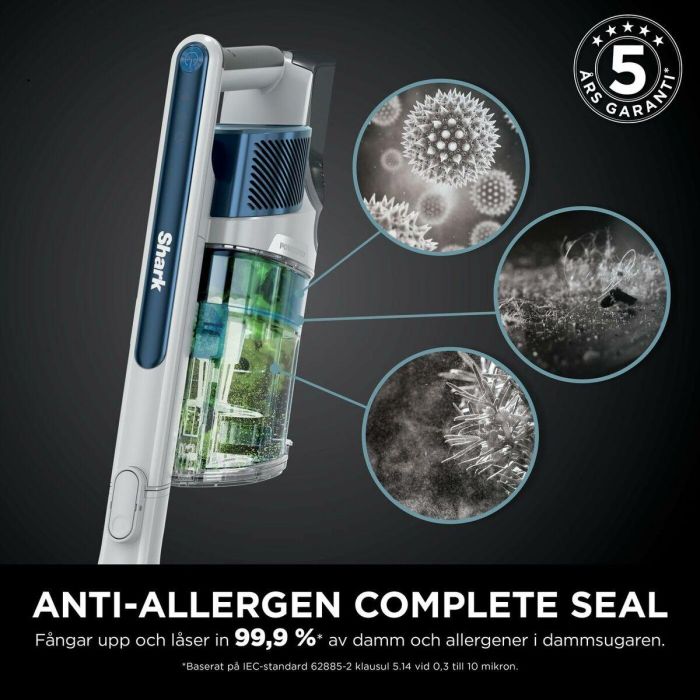 Shark Aspiradora de escoba inalámbrica IZ380EU, Ligera y flexible, Tecnología FloorDetect, Antienredos 8