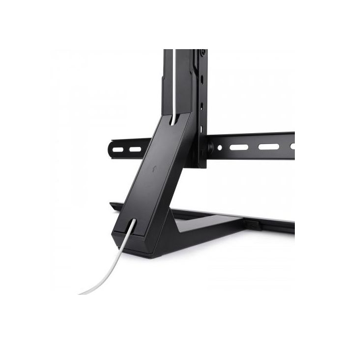 TooQ DB3265F-B Soporte de Mesa para TV de 165,1 cm (65") Negro, Soporte de Aluminio Ajustable en Altura Compatible con VESA 200x200 a 400x400, Peso Máximo 40 kg 6