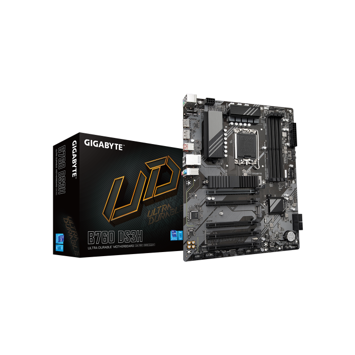Gigabyte B760 DS3H Placa Base Intel B760 LGA 1700 ATX - 9MB76DS35-00-10 Gigabyte B760 DS3H Placa Base Intel B760 LGA 1700 ATX - 9MB76DS35-00-10