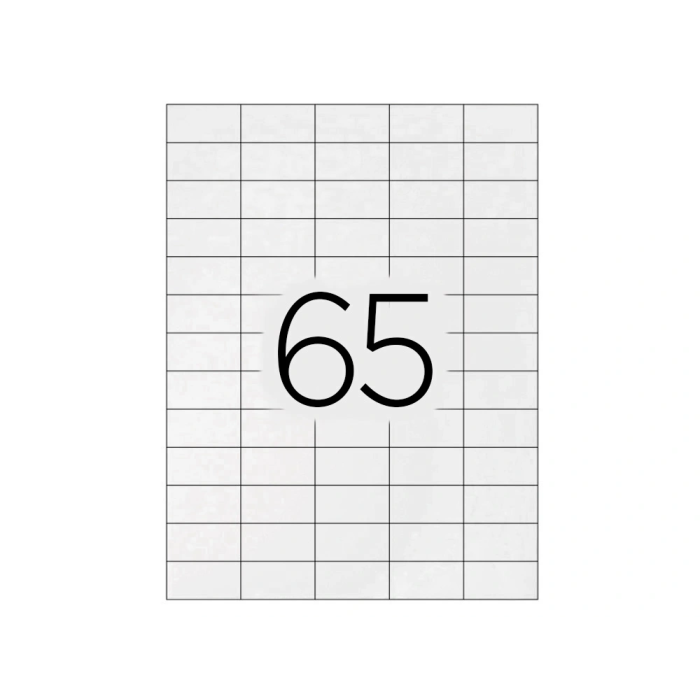 Q-connect KF00573 Etiqueta Adhesiva Blanca 38,1x21,2 mm para Ink-jet, Láser, Fotocopiadora - Caja 100 Hojas DIN A4 3