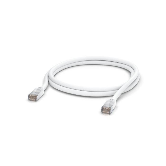 Ubiquiti UniFi Cable de Red Patch Exterior Cat5e STP RJ-45 Apantallado 2m Blanco Robusto Anti-ESD 1