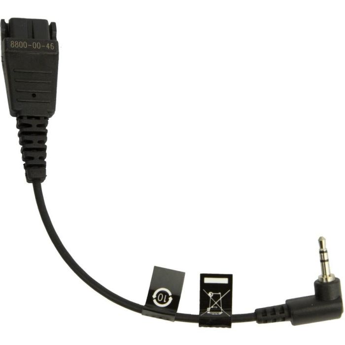 Jabra PLX CA40 - Cable QD a 2.5mm pin angulado 15cm para Panasonic GB500