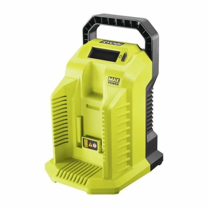 Ryobi AAAOD74650 Cargador ultrarrápido 36V 10A con ajuste automático de corriente y pantalla LCD