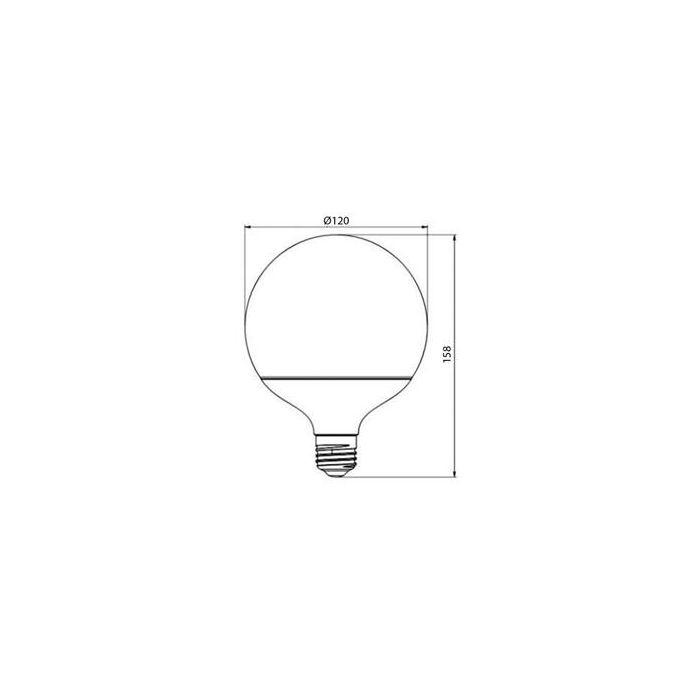 Lámpara Led Globo D120 Frost E27 De 10W 2700K PANASONIC-PANALIGHT LDGLOV10L27E27EPL 1