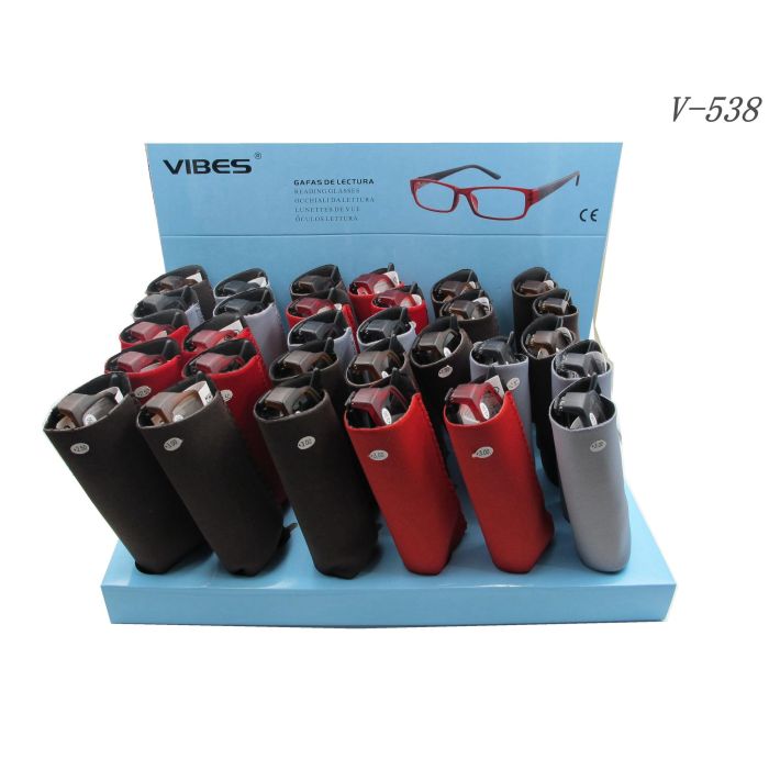 OTROS Gafa de Lectura Graduada - Expositor Pre-cargado Surtido de Grados, 30 Unidades, Referencia V538