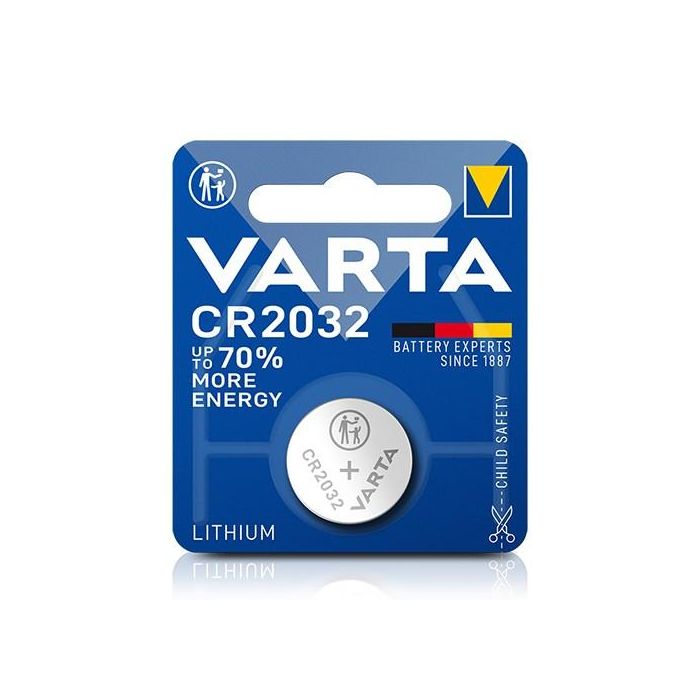 Pila De Botón Litio Cr2032 220Mah 1Ud VARTA 6032112401