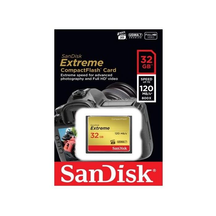 SanDisk Extreme Tarjeta de Memoria CompactFlash 32GB (567x) VPG-20 para Fotografía y Video Profesional de Alta Velocidad 1 SanDisk Extreme Tarjeta de Memoria CompactFlash 32GB (567x) VPG-20 para Fotografía y Video Profesional de Alta Velocidad 1