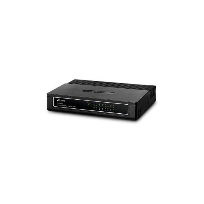 TP-Link TL-SF1016D Switch de Red Fast Ethernet No Administrado 16 Puertos RJ-45 para Montaje en Rack o Pared Negro 1 TP-Link TL-SF1016D Switch de Red Fast Ethernet No Administrado 16 Puertos RJ-45 para Montaje en Rack o Pared Negro 1