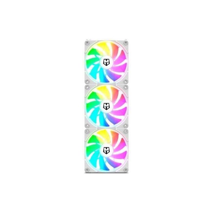 Pack 3 Ventiladores Nox Easy Link/ ARGB/ 12cm/ Blanco Pack 3 Ventiladores Nox Easy Link/ ARGB/ 12cm/ Blanco