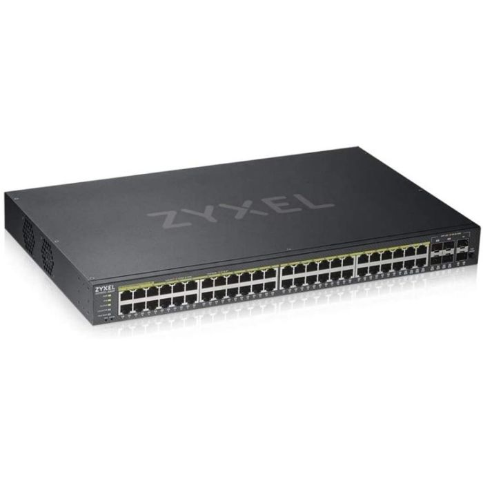 Zyxel GS1920-48HPV2 Switch Gestionado Gigabit Ethernet 44 Puertos PoE 375W Negro GS192048HPV2-EU0101F