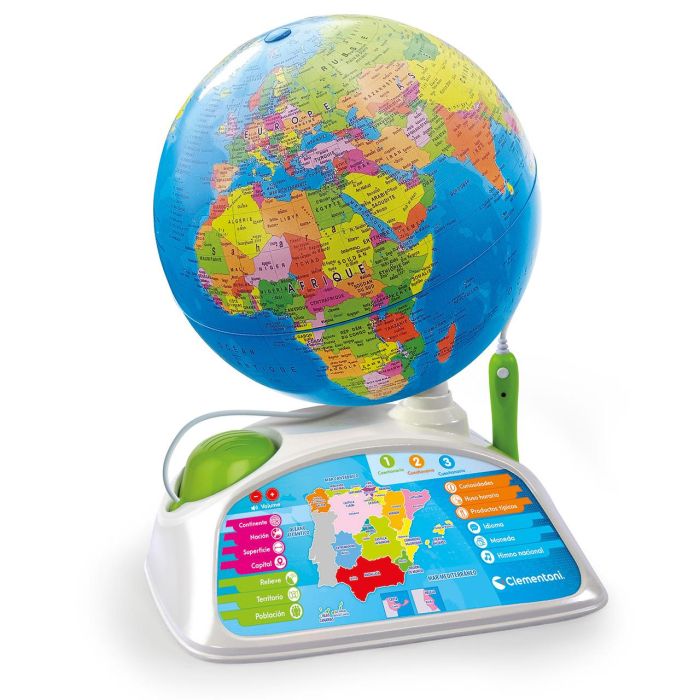 Clementoni Globo Realidad Aumentada 55522 Interactivo con Lápiz Óptico para Descubrir el Mundo y Resolver Puzles +7 Años 0 Clementoni Globo Realidad Aumentada 55522 Interactivo con Lápiz Óptico para Descubrir el Mundo y Resolver Puzles +7 Años 0