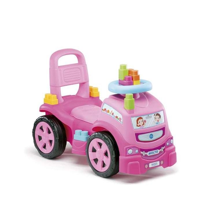 Molto Correpasillos Camión Rosa con 10 Blocks Incluidos, de 89 cm de Largo, Fabricado en Plástico, Recomendado para Niños a Partir de 18 Meses 0 Molto Correpasillos Camión Rosa con 10 Blocks Incluidos, de 89 cm de Largo, Fabricado en Plástico, Recomendado para Niños a Partir de 18 Meses 0