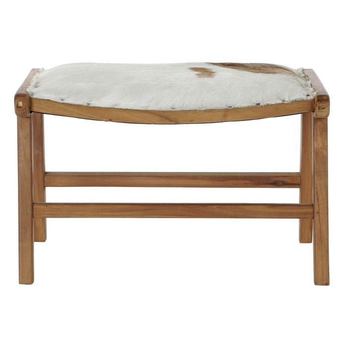 DKD Home Decor Descalzadora Colonial Marron Natural 47 x 42 x 65 cm de Teca y Piel 3 DKD Home Decor Descalzadora Colonial Marron Natural 47 x 42 x 65 cm de Teca y Piel 3