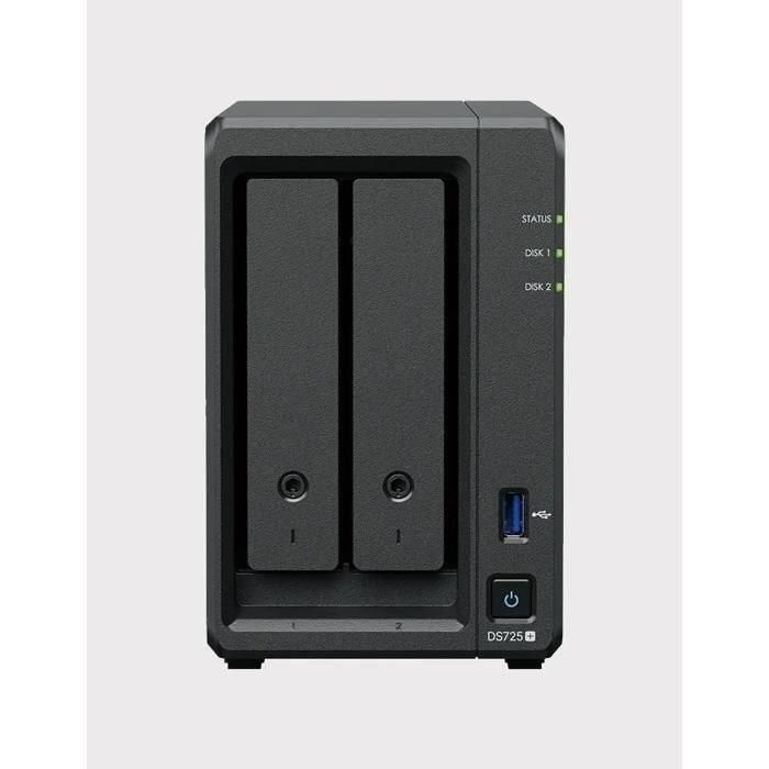 Synology DiskStation DS225+ 2 Bay NAS Escritorio Intel Celeron J4125 2 GB DDR4 Synology DSM Negro 1 Synology DiskStation DS225+ 2 Bay NAS Escritorio Intel Celeron J4125 2 GB DDR4 Synology DSM Negro 1