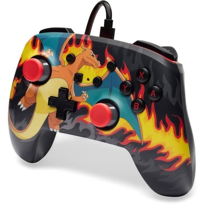 Controlador con cable - POWER A - Nintendo Switch - Charizad Firestorm 3