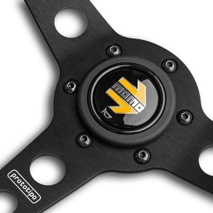 Volante Momo Prototipo Negro 350 MOM11111525211R 2 Volante Momo Prototipo Negro 350 MOM11111525211R 2