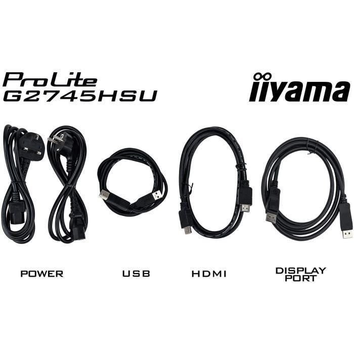 Iiyama G2745HSU-B2 Monitor G-MASTER 27" Full HD IPS, 100Hz, 300cd/m², 1ms, HDMI, DisplayPort, USB, Negro 4