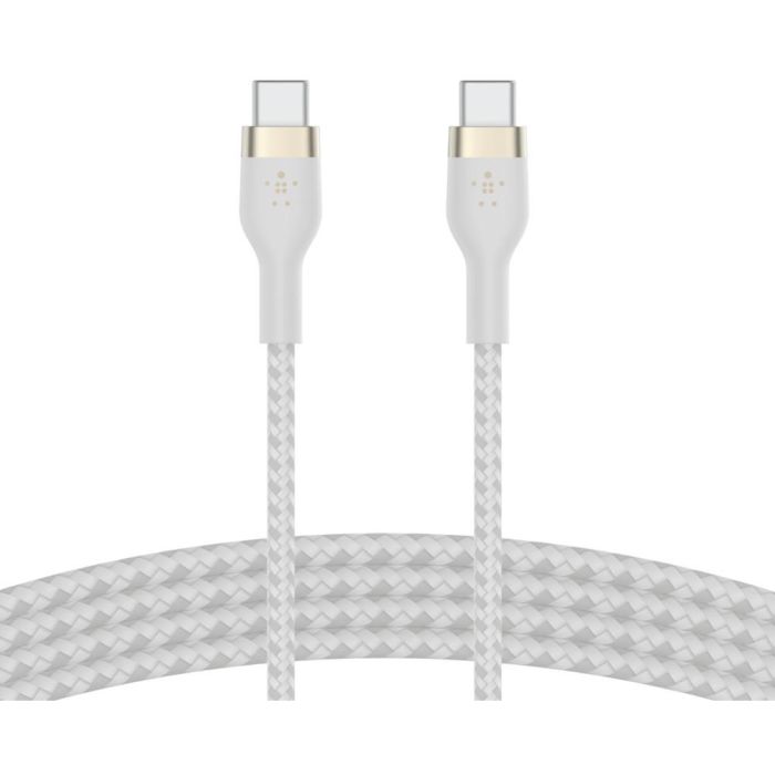 Belkin PRO Flex Cable USB-C a USB-C 60W 2m Blanco 2