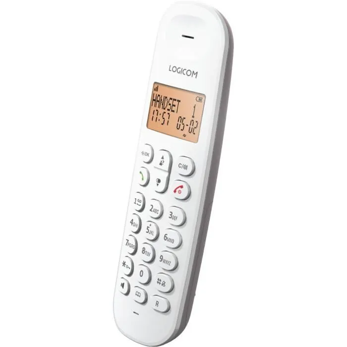 Logicom Teléfono fijo inalámbrico DECT ILOA 150 SOLO Taupe LOG3483071500100 Sin contestador automático 2