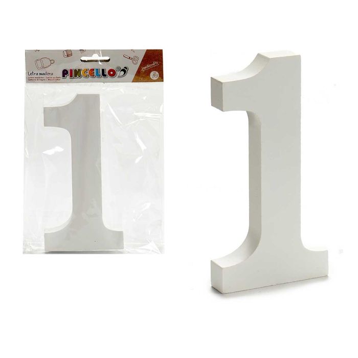 Pincello Número 1 Pincel Madera Blanco 1.8x15 cm (12 Unidades) Pincello Número 1 Pincel Madera Blanco 1.8x15 cm (12 Unidades)
