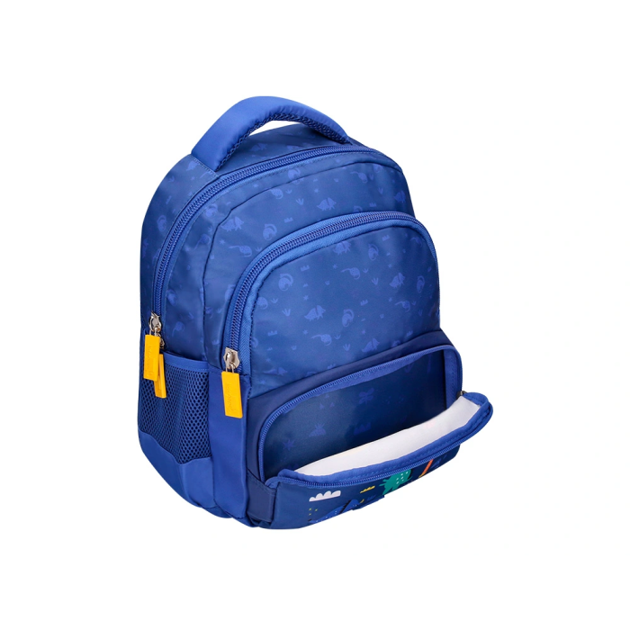Liderpapel Mochila Multibolsillo Infantil Dino Azul 350x110x270 mm 4