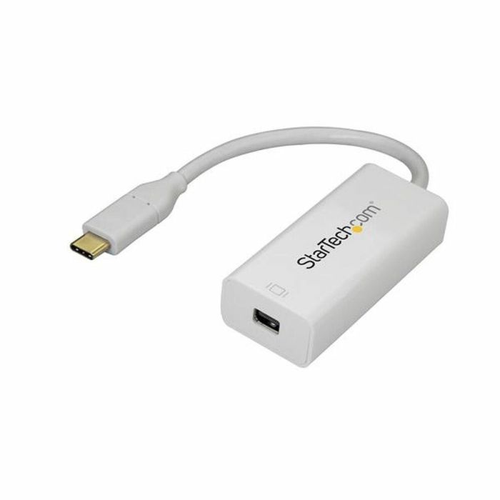 Adaptador USB C a Mini DisplayPort Startech CDP2MDP Blanco 4K Ultra HD