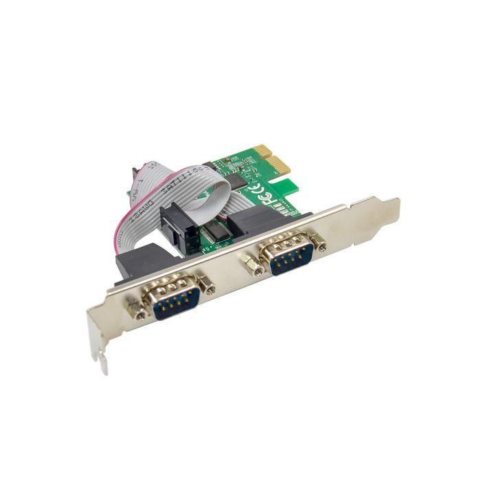 MicroConnect Tarjeta PCI Express ASIX AX99100 con 2 puertos serie DB9 RS232 y 1 puerto paralelo para PC 1