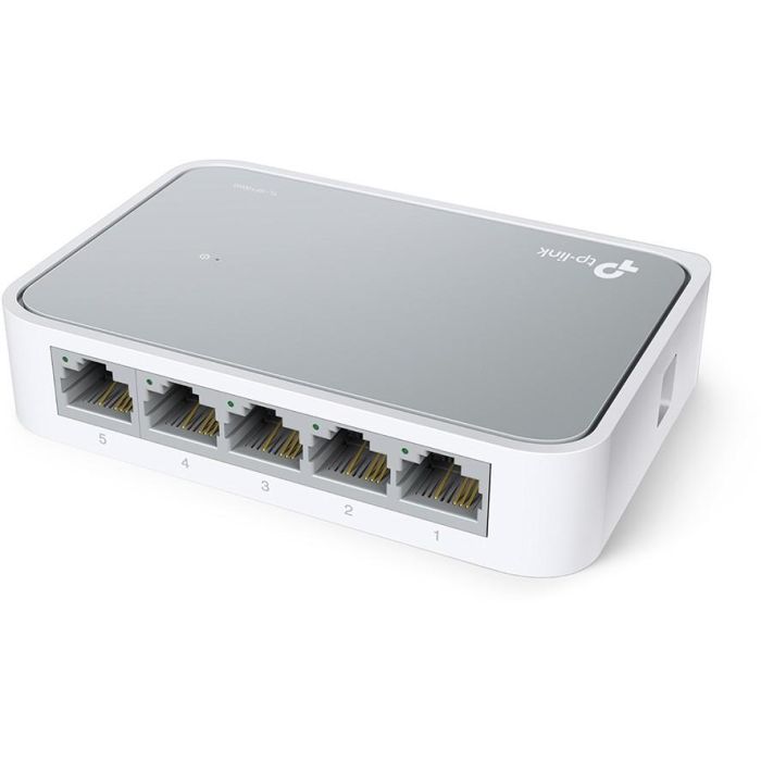 TP-Link TL-SG1005D Switch de Escritorio 5 Puertos Gigabit Ethernet (10/100/1000Mbps), con Ahorro de Energía, Plug & Play y Diseño Silencioso 1 TP-Link TL-SG1005D Switch de Escritorio 5 Puertos Gigabit Ethernet (10/100/1000Mbps), con Ahorro de Energía, Plug & Play y Diseño Silencioso 1
