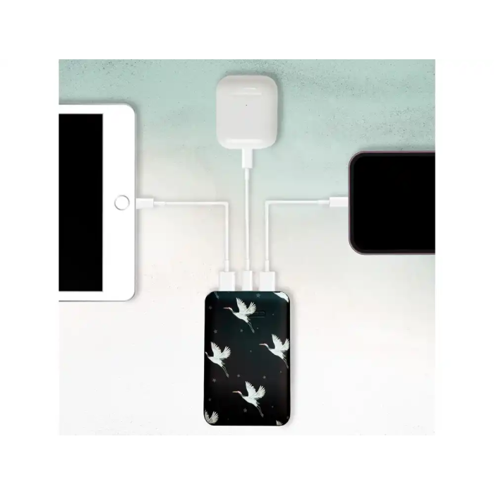 Wondee Batería Externa Inalámbrica 5000 mAh, Carga Rápida, Diseño Aves en Vuelo 6